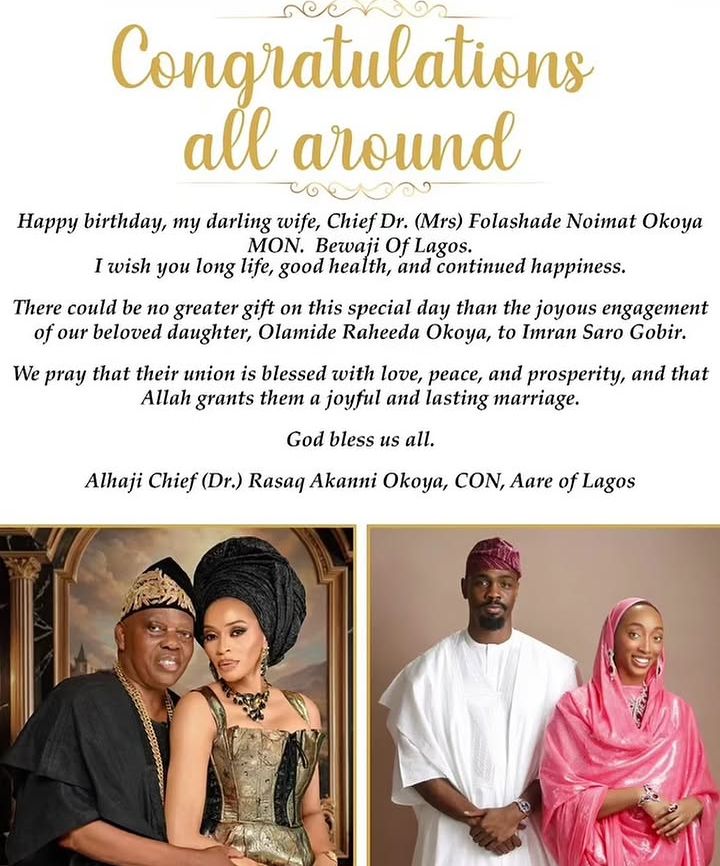 Billionaire industrialist Rasak Okoya