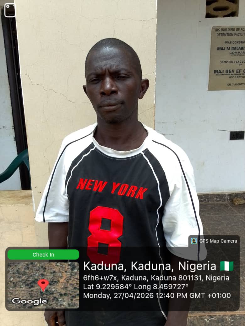 Suspect arrested for allegedly ass@ulting farmer in Kaduna