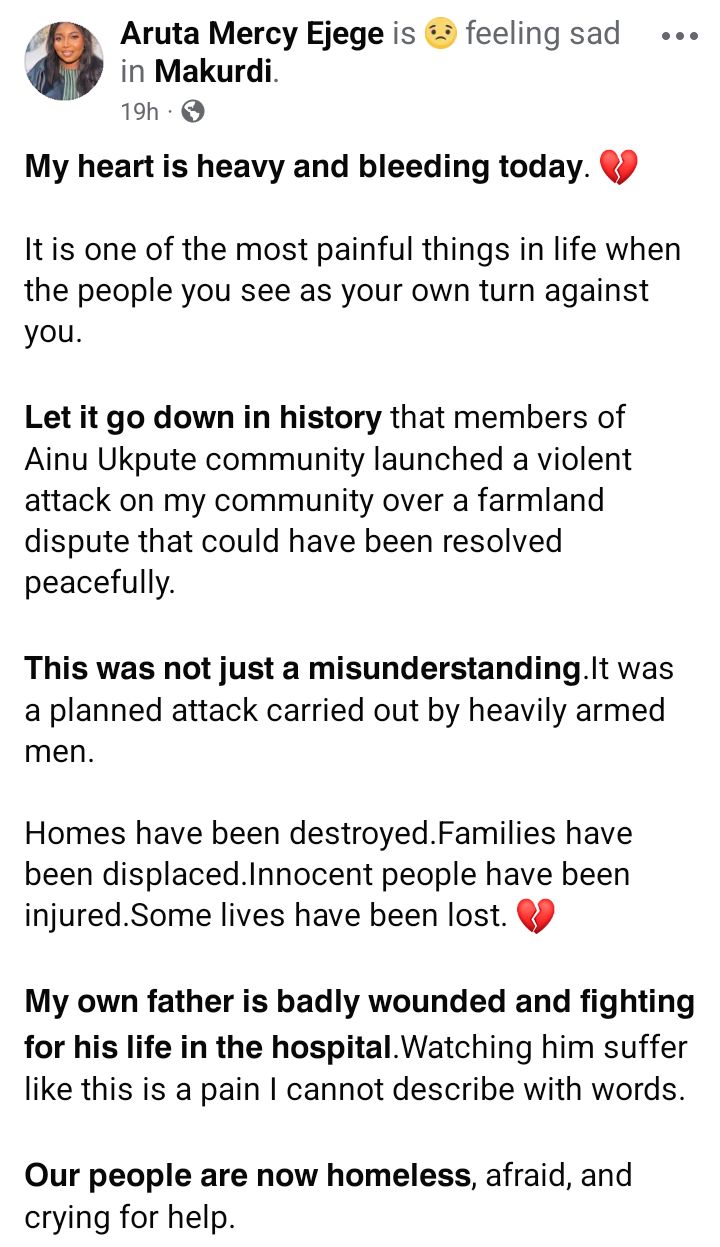 Nigerian woman places curse on members of community that razed her late uncle