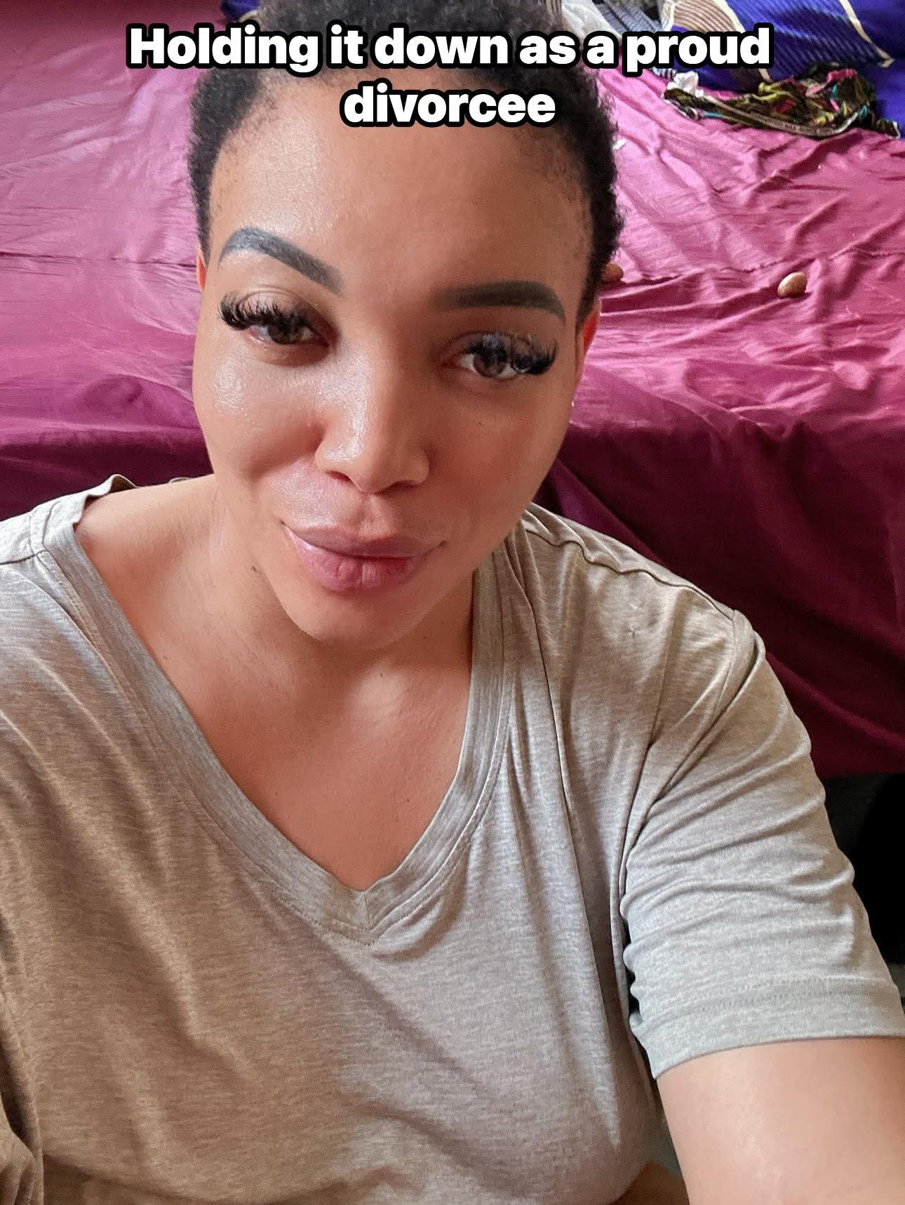 A bad man will show you shege - Nigerian woman writes as she shares her photos during marriage and after divorce