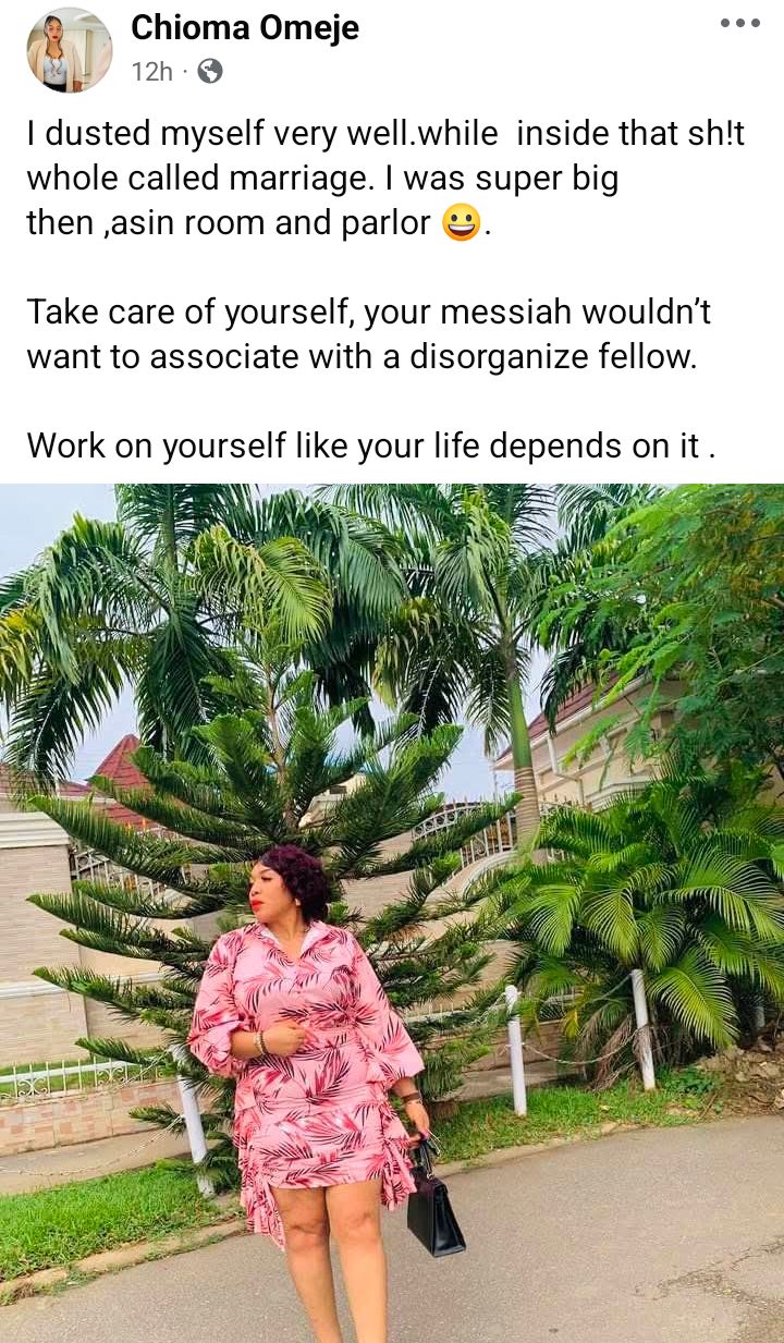 A bad man will show you shege - Nigerian woman writes as she shares her photos during marriage and after divorce