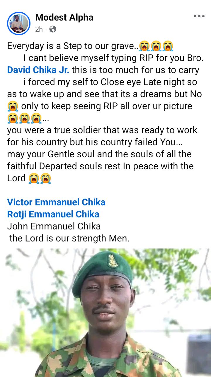 One soldier k!lled, another injured as gunmen ambush troops in Imo