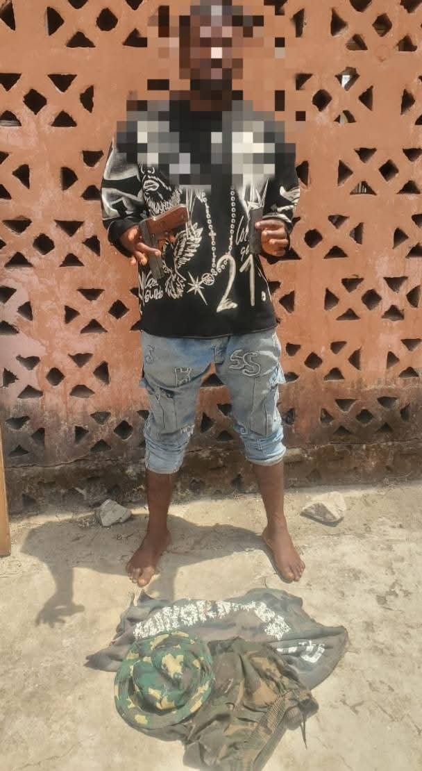 Suspected cultist arrested with firearm and military camouflage in Niger State