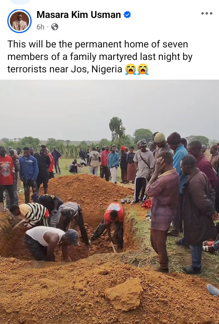Scores feared d3ad as gunmen attack mourner during burial of family members k!lled in Plateau community
