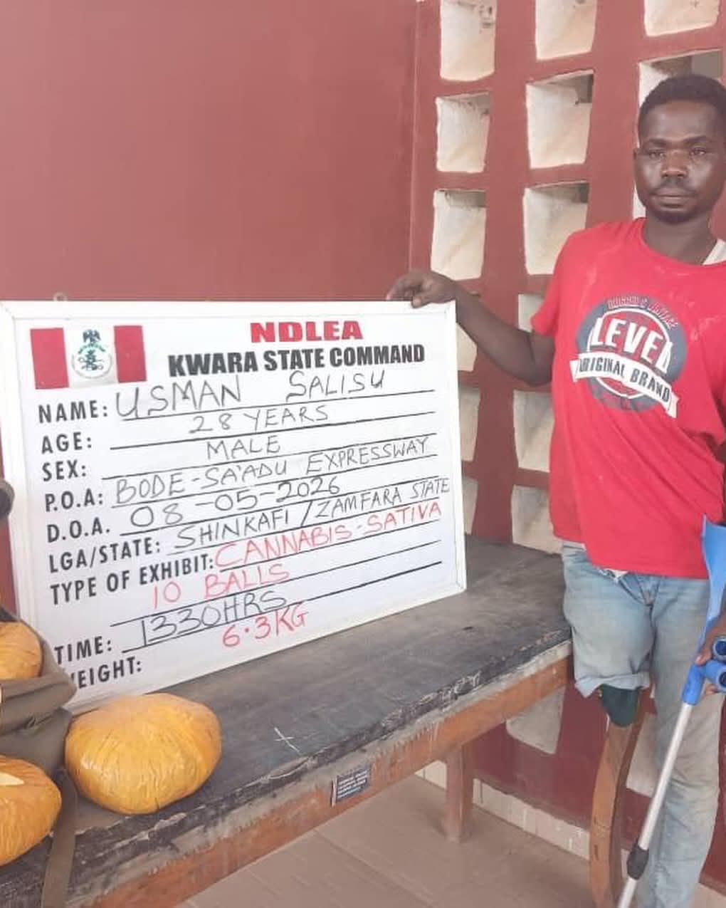 Three persons with disability arrested for drug trafficking in Anambra and Kwara