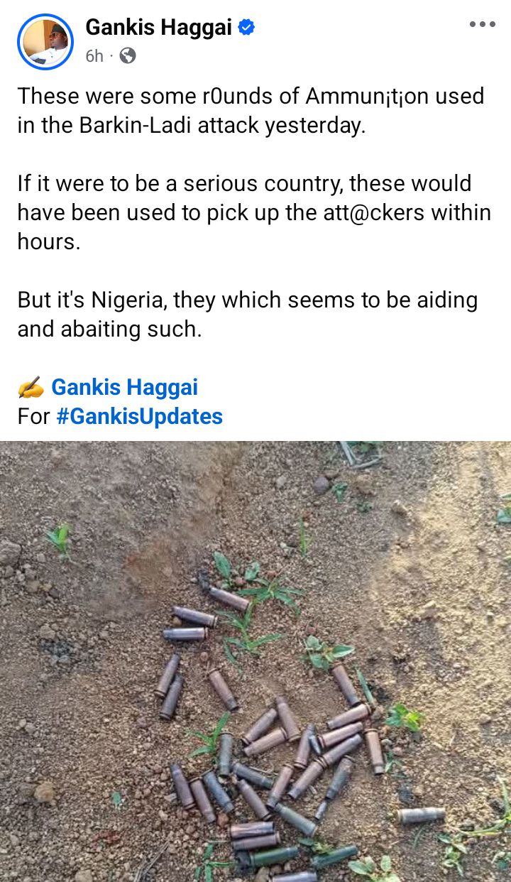 Police officer and six others k!lled, 6 injured in fresh Plateau attack