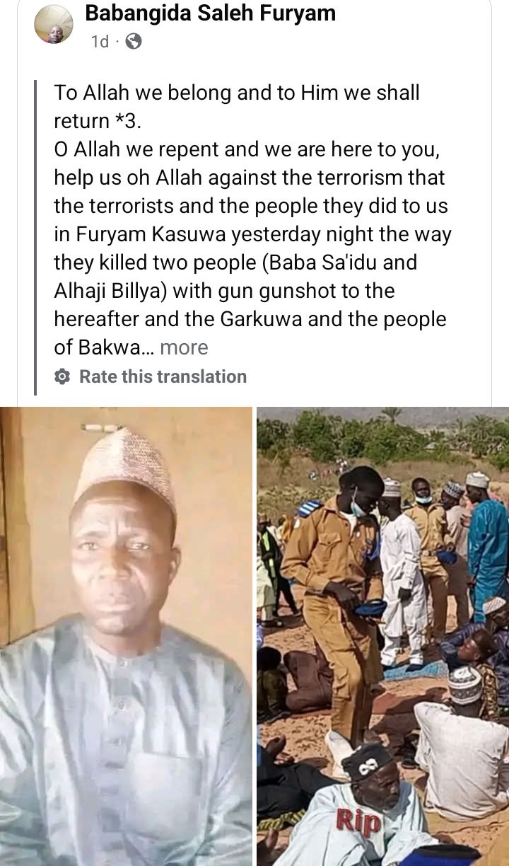 Gunmen k!ll two, abduct women and children in Plateau community