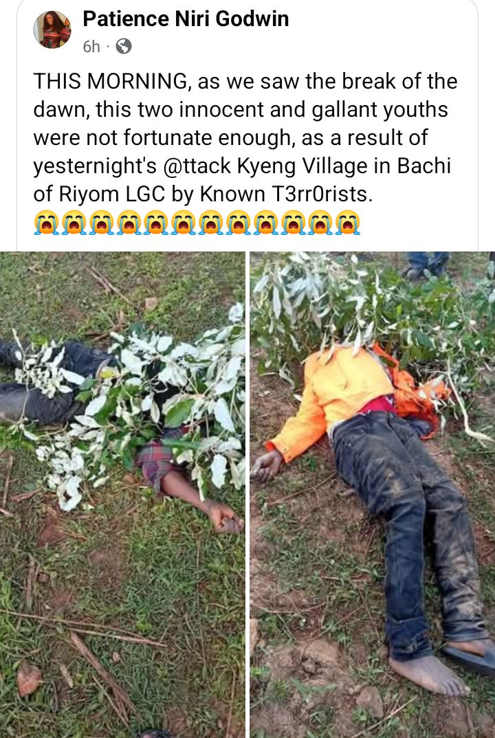 Gunmen k!ll two youths in fresh Plateau attack