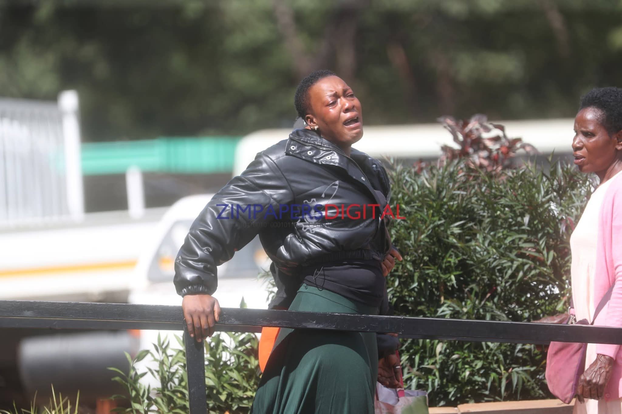 Wife of a suspected thief "Lucky Dube" breaks down in tears outside court after he was denied bail