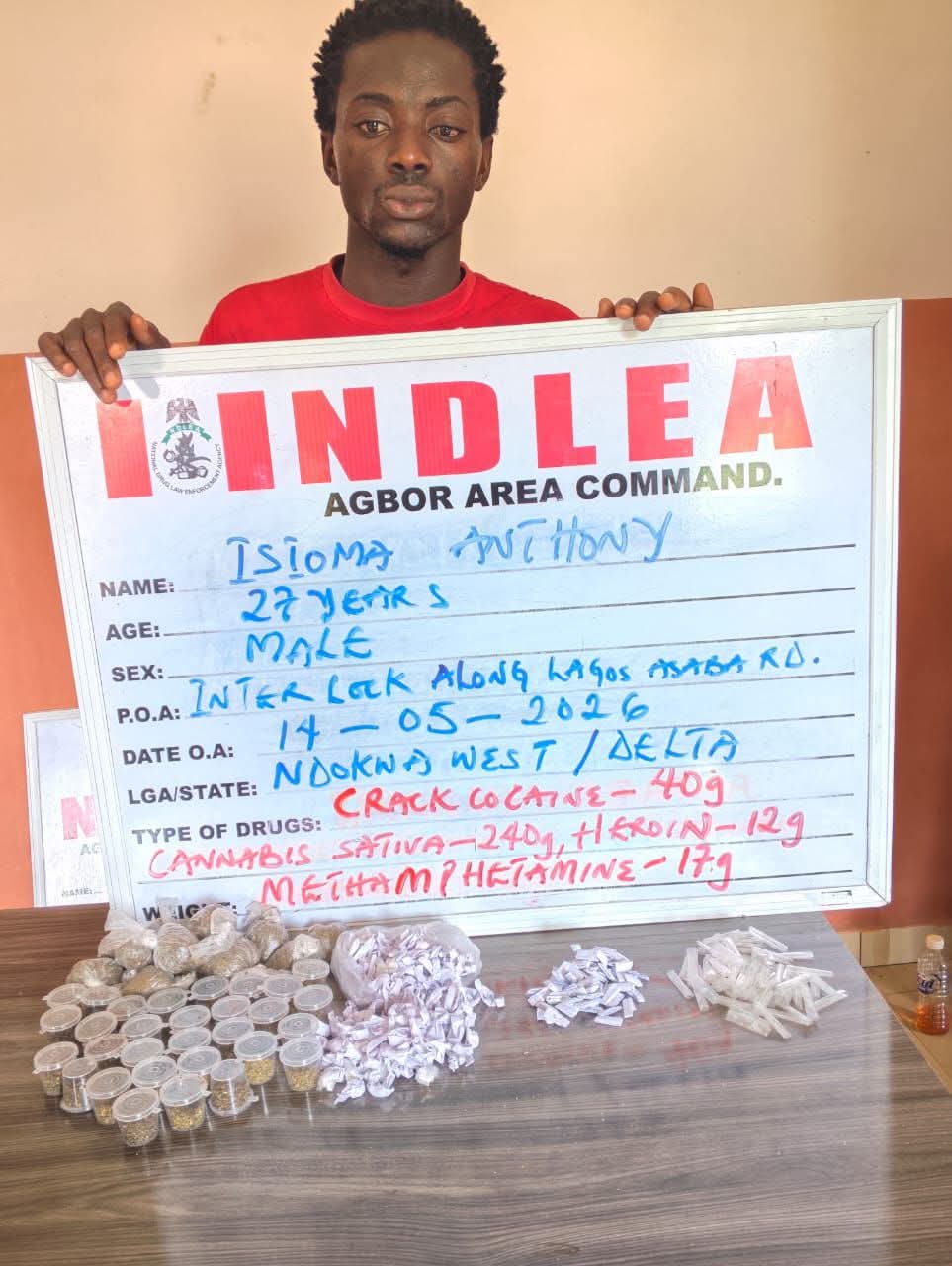 Suspected drug dealer arrested in Delta pleads for forgiveness, blames 'economic hardship'