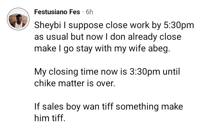 "No space for Chike here" -  Nigerian man says as he shares recent intentional efforts he makes to show love for his wife