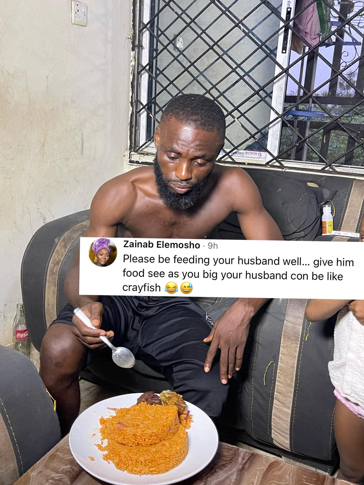 Nigerian woman fires back at lady who said her husband looks like crayfish because she doesn