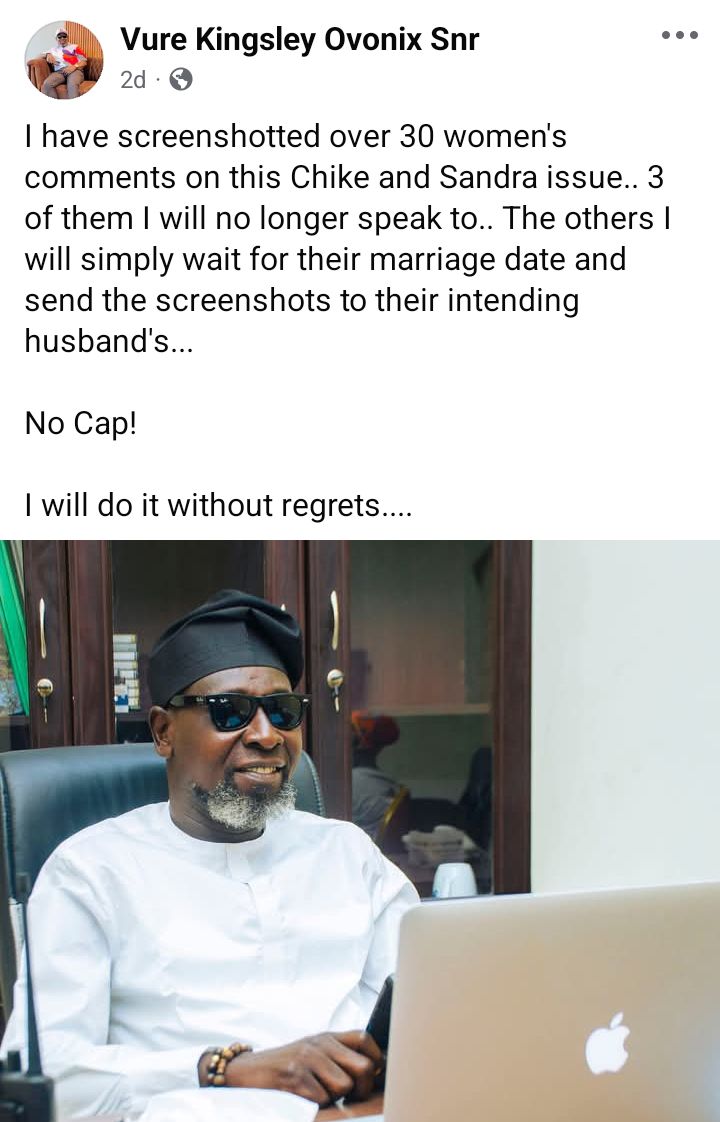 Nigerian man reveals what he intends to do with screenshots of over 30 women