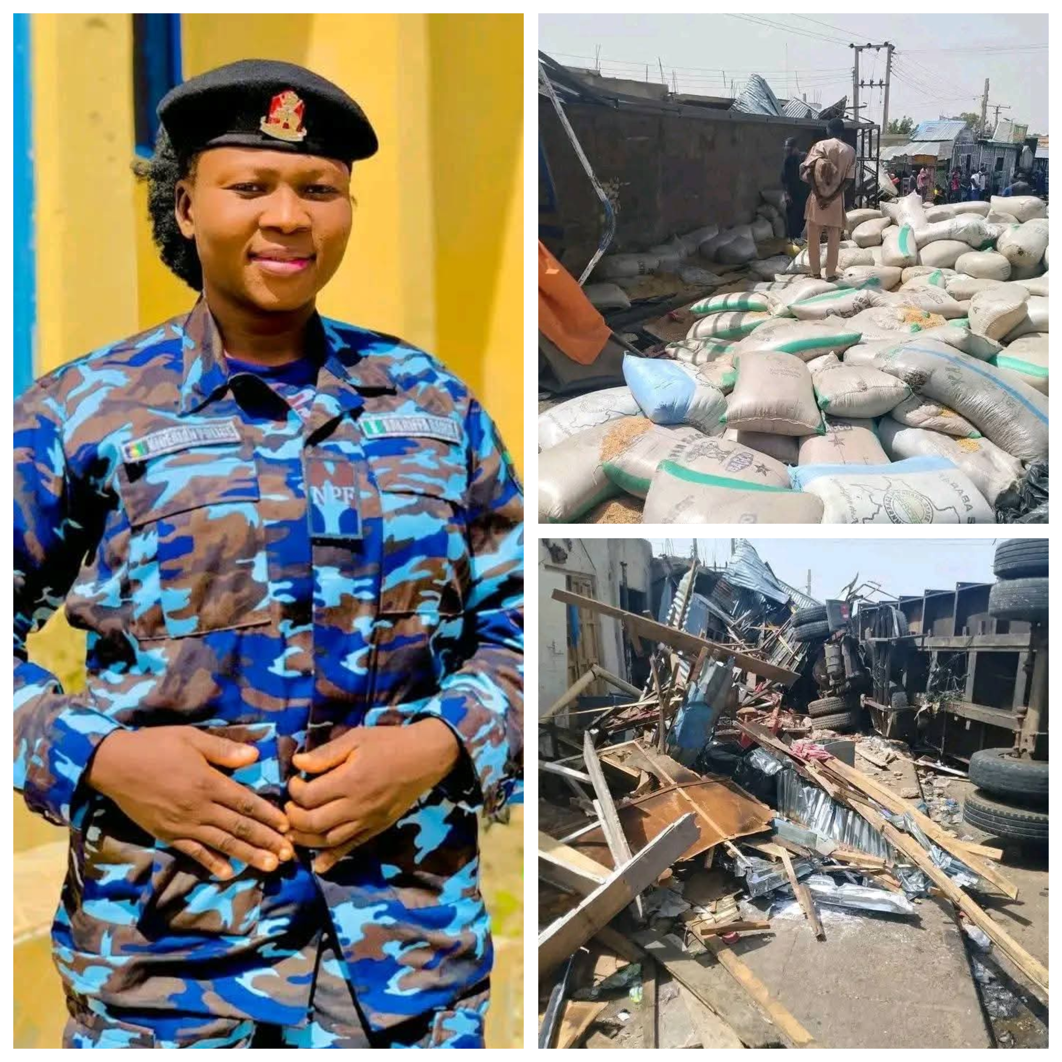 Policewoman and one other k!lled as truck rams into shops in Gombe