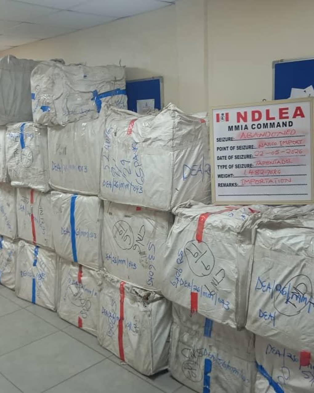 NDLEA intercepts 63-year-old Chinese grandma with large illicit drug consignment at Lagos airport