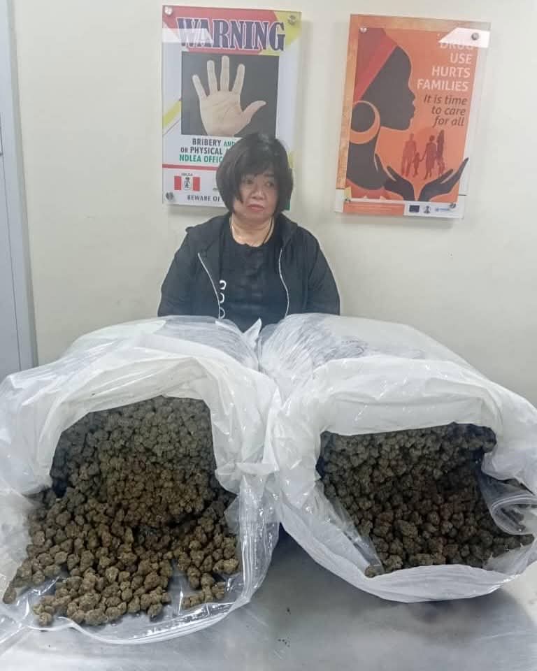 NDLEA intercepts 63-year-old Chinese grandma with large illicit drug consignment at Lagos airport