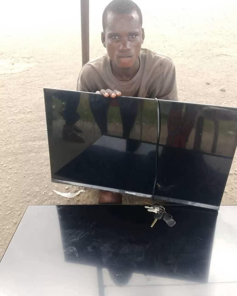 Suspected robber arrested for stealing two TVs from Bayelsa church