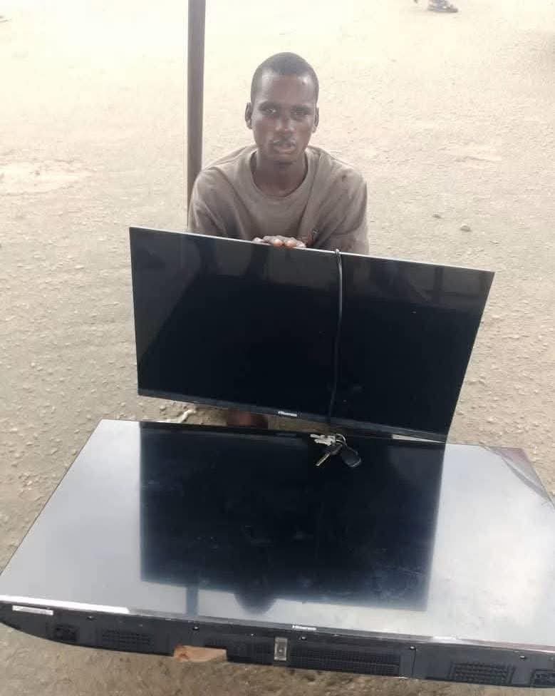 Suspected robber arrested for stealing two TVs from Bayelsa church