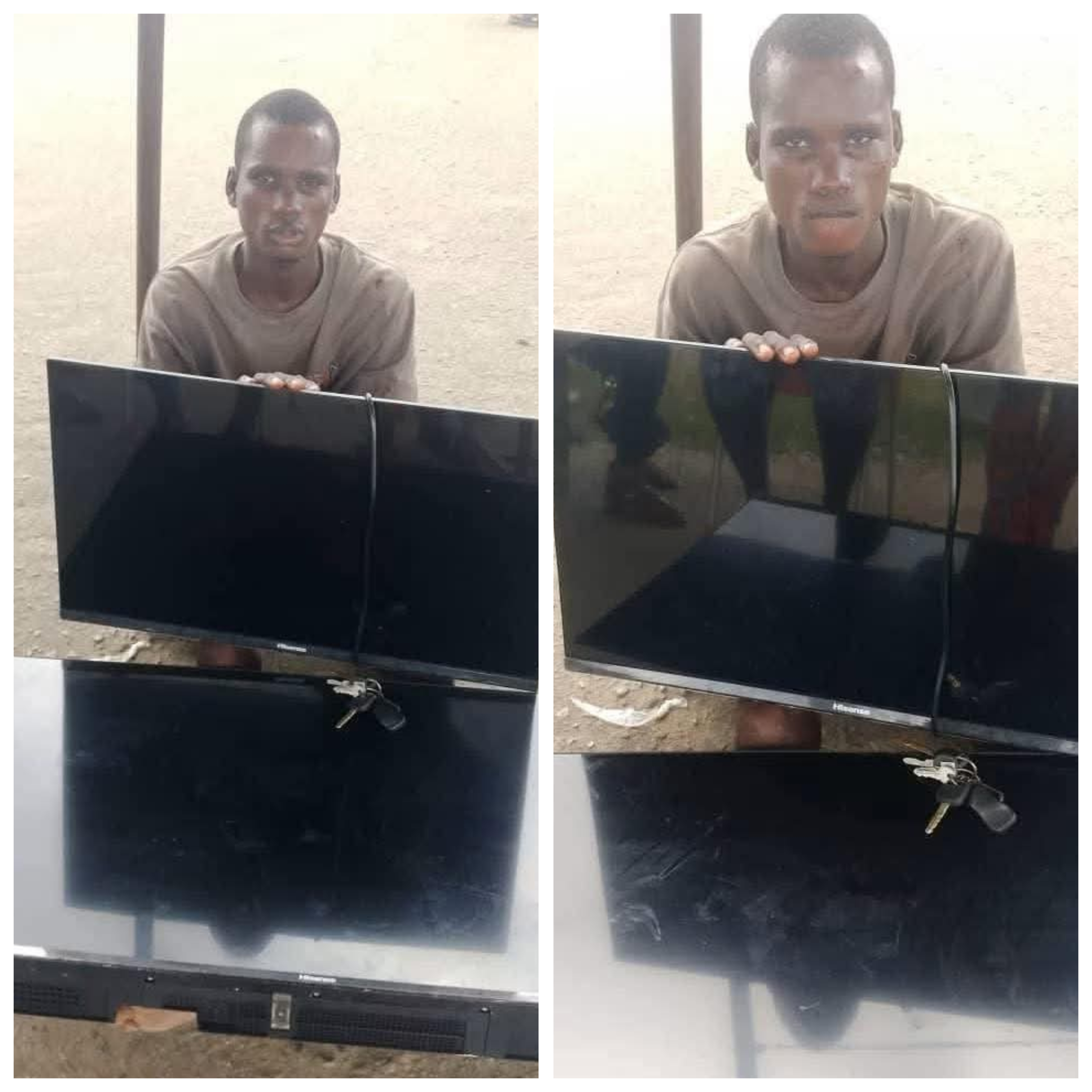 Suspected robber arrested for stealing two TVs from Bayelsa church