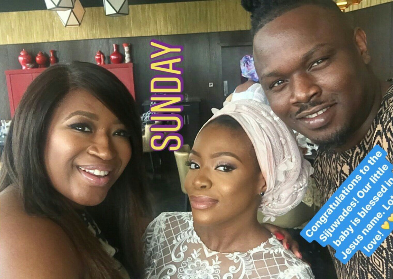 Dr. Sid & Simi Esiri all smiles as they celebrate with Dolapo Sijuwade over dedication of her son (photos)