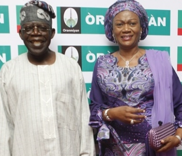 ''My husband was ‘trashed’ after helping APC win the 2015 presidential election'' Bola Tinubu's wife, Remi says