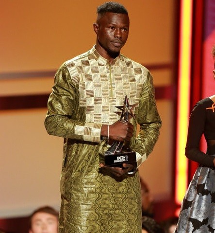 "Malian Spiderman" who scaled building to save child in France honoured at BET Awards (Photos)
