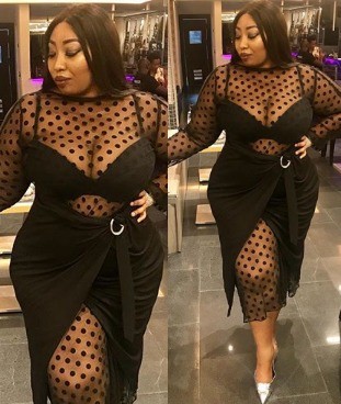 Media personality, Latasha Ngwube, flashes her boobs and thighs in sexy black dress Media personality, Latasha Ngwube, flashes her boobs and thighs in sexy black dress