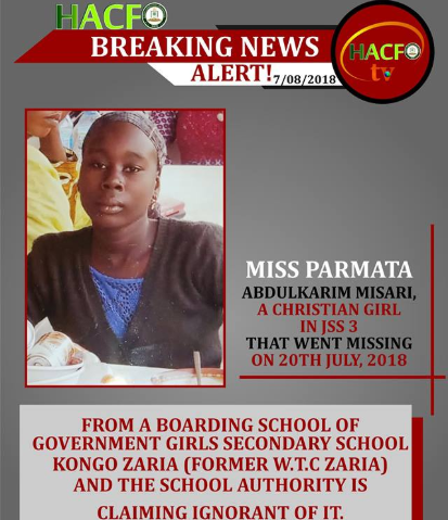 Girl abducted from her boarding school and forcefully converted to Islam regains freedom (photos)
