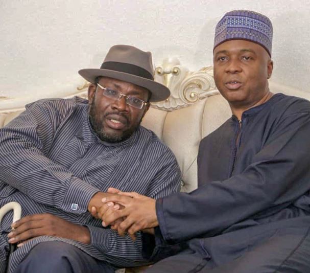 Photos: Bukola Saraki payscondolence visit to Governor Dickson in Bayelsa State