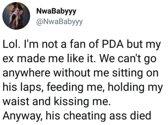Woman narrates how her ex made her like PDA but the plot twist will have you reading twice