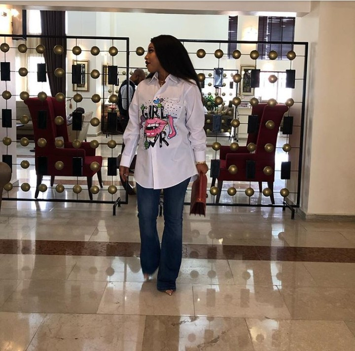 "A worthless man would always be a worthless man" Tonto Dikeh throws shade