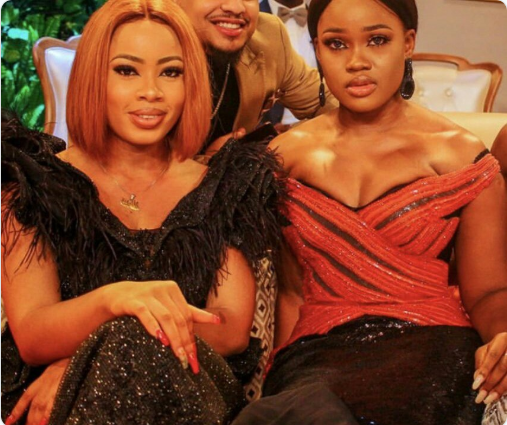 #BBNReunion: Cee-C and Nina enjoy a laugh on Twitter after sex between 'Alex & Tobi' is revealed to the World (Screenshot)