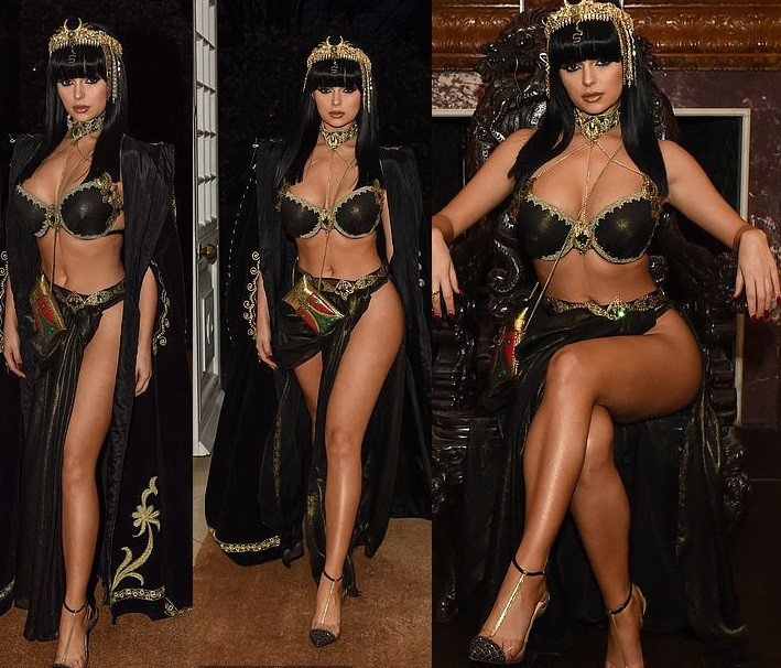 Demi Rose transforms into a stunning Cleopatra to ring in her 24th birthday with sexy Egyptian bash (Photos)