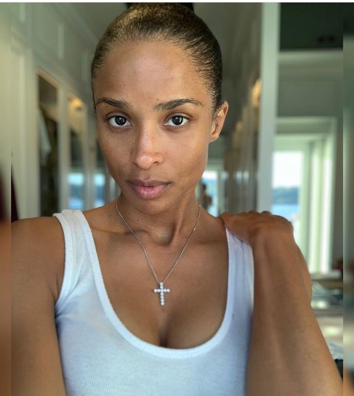 "No makeup. No extensions. The real me" Ciara says as she shares makeup-free photo