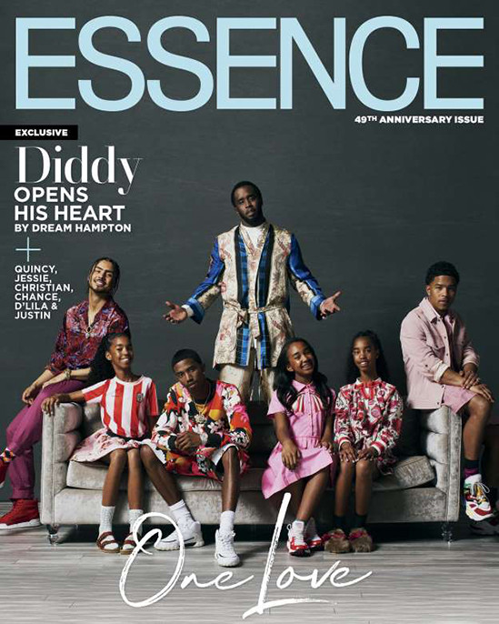 Rap Mogul, Diddy covers Essence Magazine with his children as he reveals what his ex-Kim Porter told him before she died