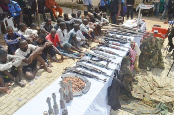 Police parade 13 suspects over kidnap of Buhari's in-law and demand of $30m lindaikejisblog