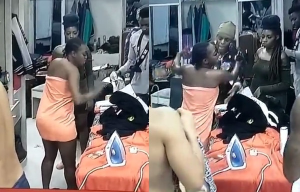 'Your blocus will scatter' - Thelma and Omashola fight after he barged into the bathroom while she was naked lindaikejisblog