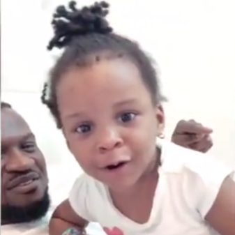 Lovely video of Paul Okoye's daughter singing one of his songs