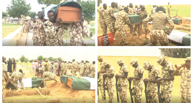Soldiers killed in Jakana ambush, buried lindaikejisblog 1