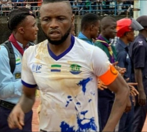 2022 World Cup qualifying: Angry fans attack Sierra Leone Captain's home after he missed a decisive penalty against Liberia.