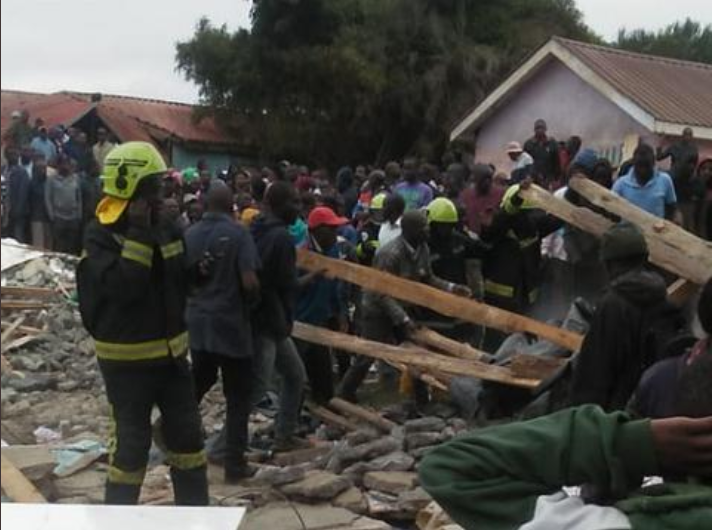 Two pupils dead, several trapped after classroom wall collapses in Kenya (Photos)