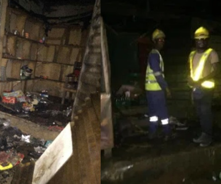 No casualtiesas late night fire destroys manyshops in Lagos gas explosion