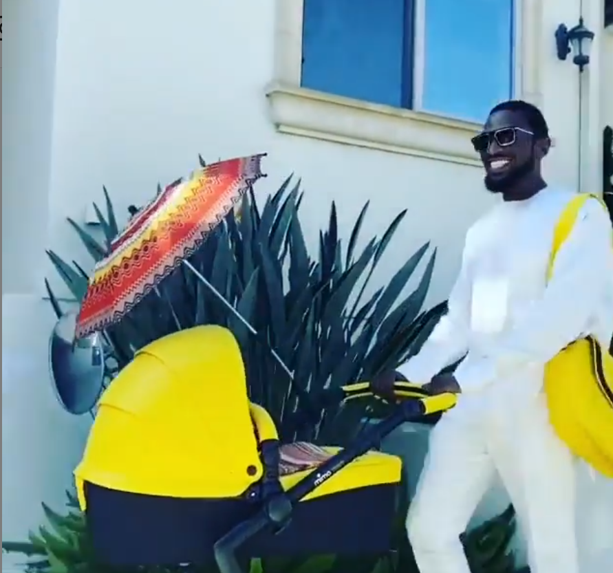 Dbanj shares first video with his son
