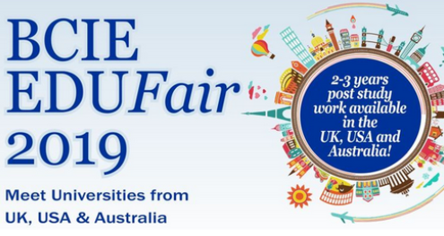 The BCIE Education fair is back again A World Class Education Opportunity in the United Kingdom USA and Australia