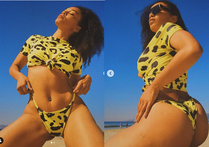 Pearl Thusi flaunts her hot body in sexy two-piece(Photos)