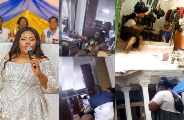 Gospel singer, Ohemaa Jacky shamed after video of her being allegedly fingered by native doctor she slept with for fame surfaces lindaikejisblog 2