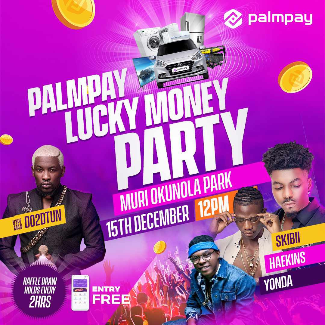 One person at this free palmpay party in Lagos will walk away with a car this weekend Will it be you
