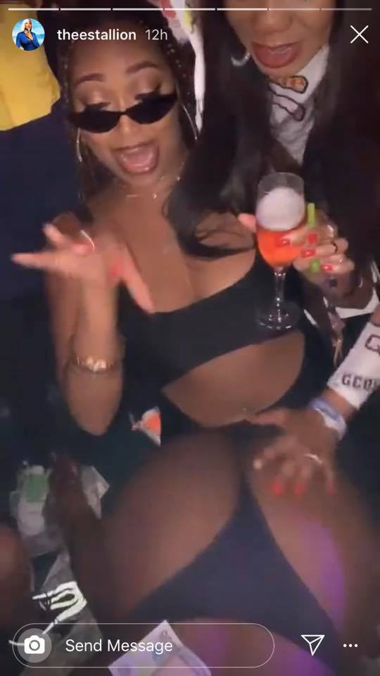 Megan Thee Stallion turns up at strip club in Lagos, makes it rain on naked strippers lindaikejisblog 3