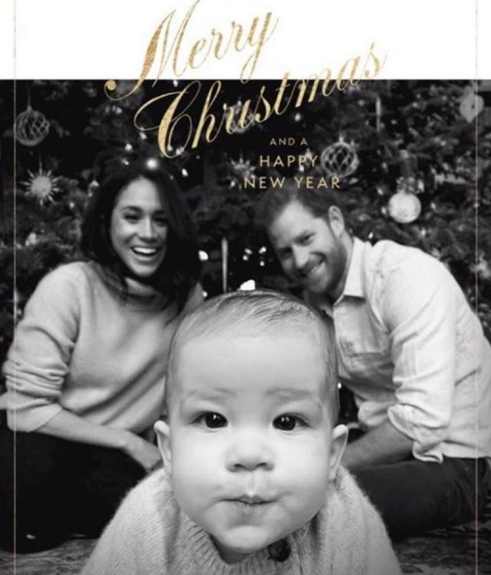 Prince Harry and Meghan Markle release family Christmas card with baby  Archie taking centre stage