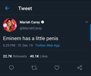 Mariah Carey's Twitter account hacked, Eminem-directed tweets shared lindaikejisblog 5